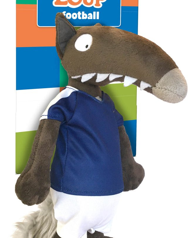 Peluche Loup foot - Livres - Boutique LeoLudo - Auzou