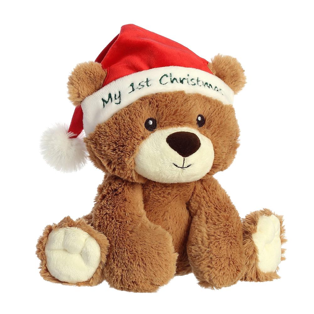 Peluche Mon premier ourson de Noël (10") -Peluches- Boutique LeoLudo-Aurora