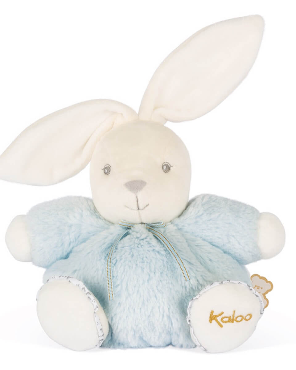 Peluche Perle - Lapin patapouf bleu (18 cm) -Peluches- Boutique LeoLudo-Kaloo