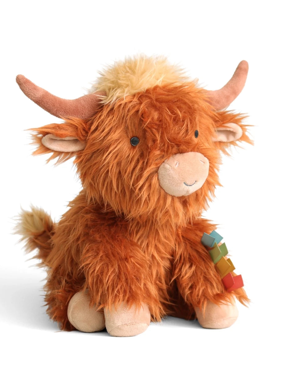 Peluche sensorielle bébé – Wyatt le Highland Cow -Peluches- Boutique LeoLudo-Itzy Ritzy Canada