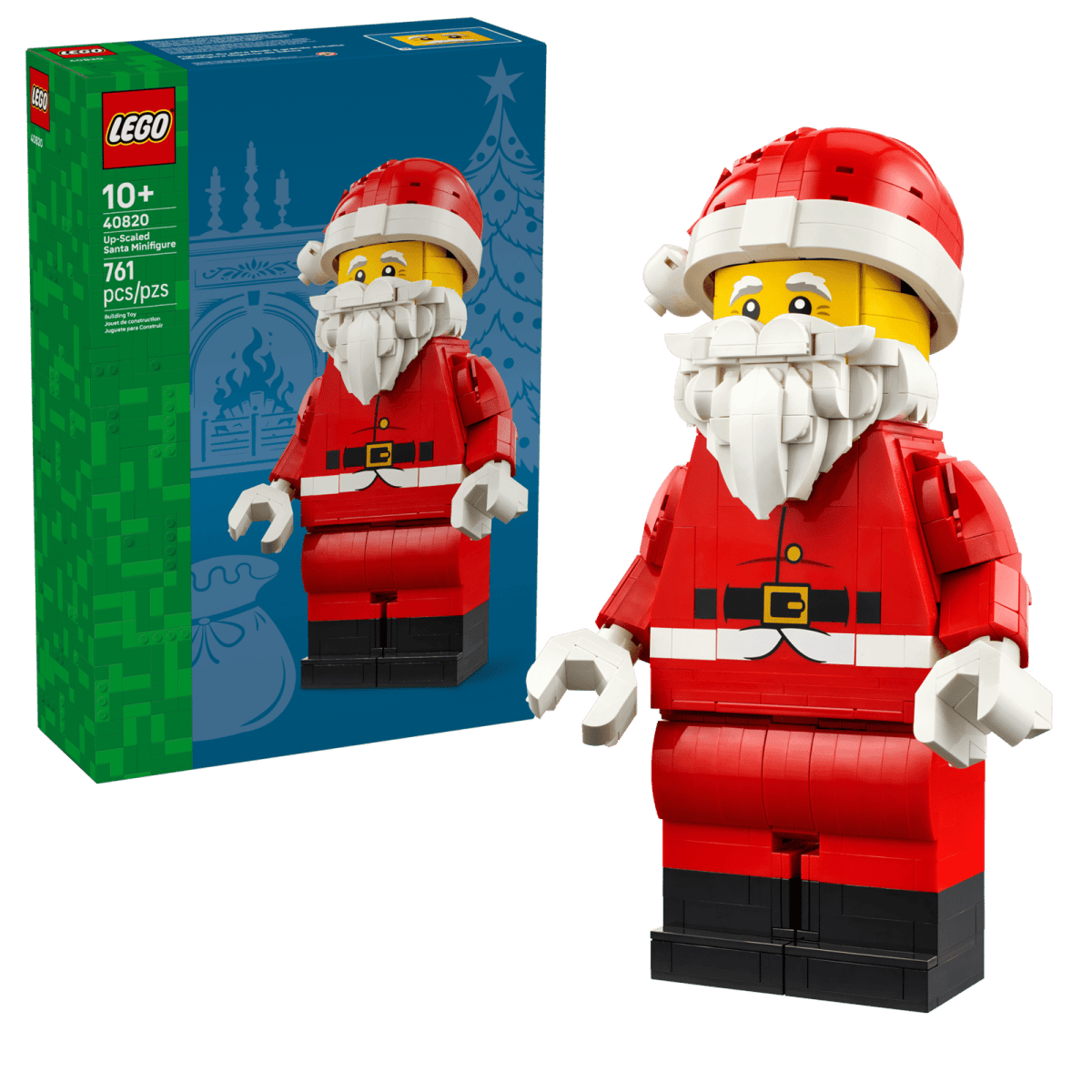 Père Noël géant façon figurine – LEGO® -Jeux de construction- Boutique LeoLudo-LEGO