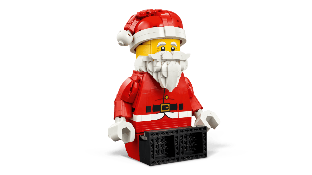Père Noël géant façon figurine – LEGO® -Jeux de construction- Boutique LeoLudo-LEGO