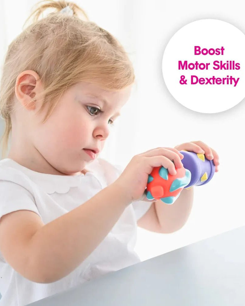 Perles sensorielles à emboîter – Jeu d’éveil tactile pour tout - petits - Jeux de motricité fine - Boutique LeoLudo - edushape