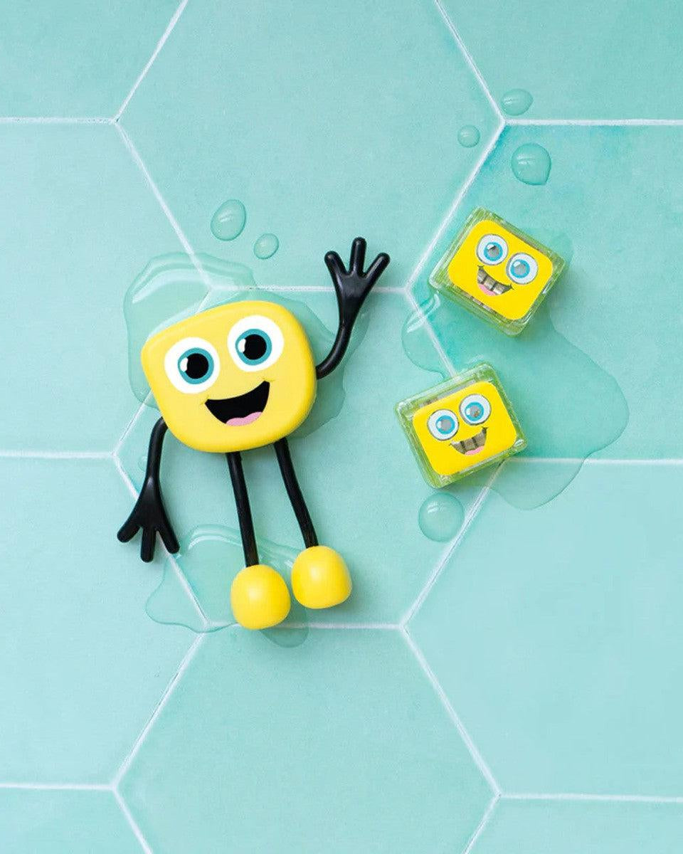 Personnage + cubes lumineux pour le bain Glo Pals - Alex (jaune) - Jouets de bain - Boutique LeoLudo - Glo Pals