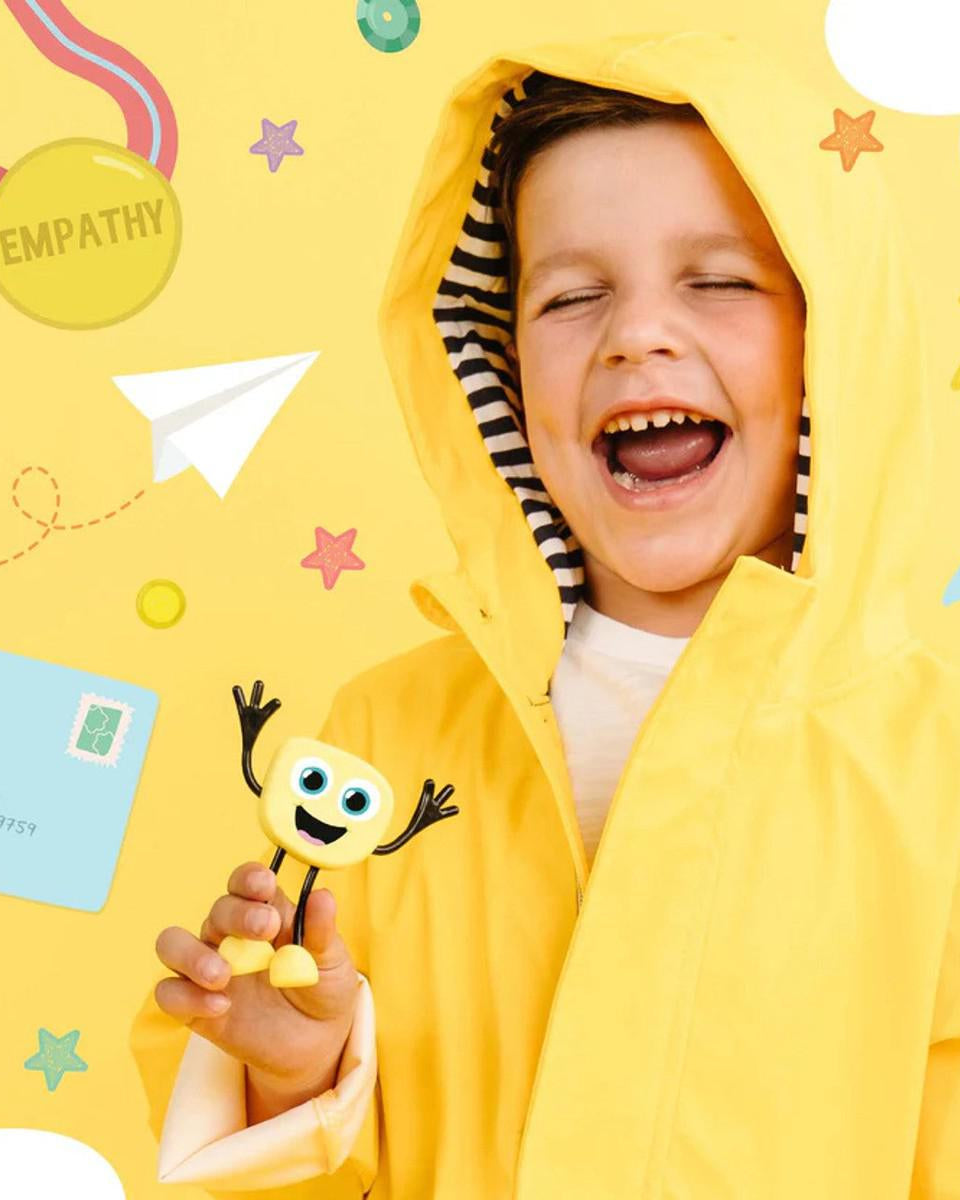 Personnage + cubes lumineux pour le bain Glo Pals - Alex (jaune) - Jouets de bain - Boutique LeoLudo - Glo Pals