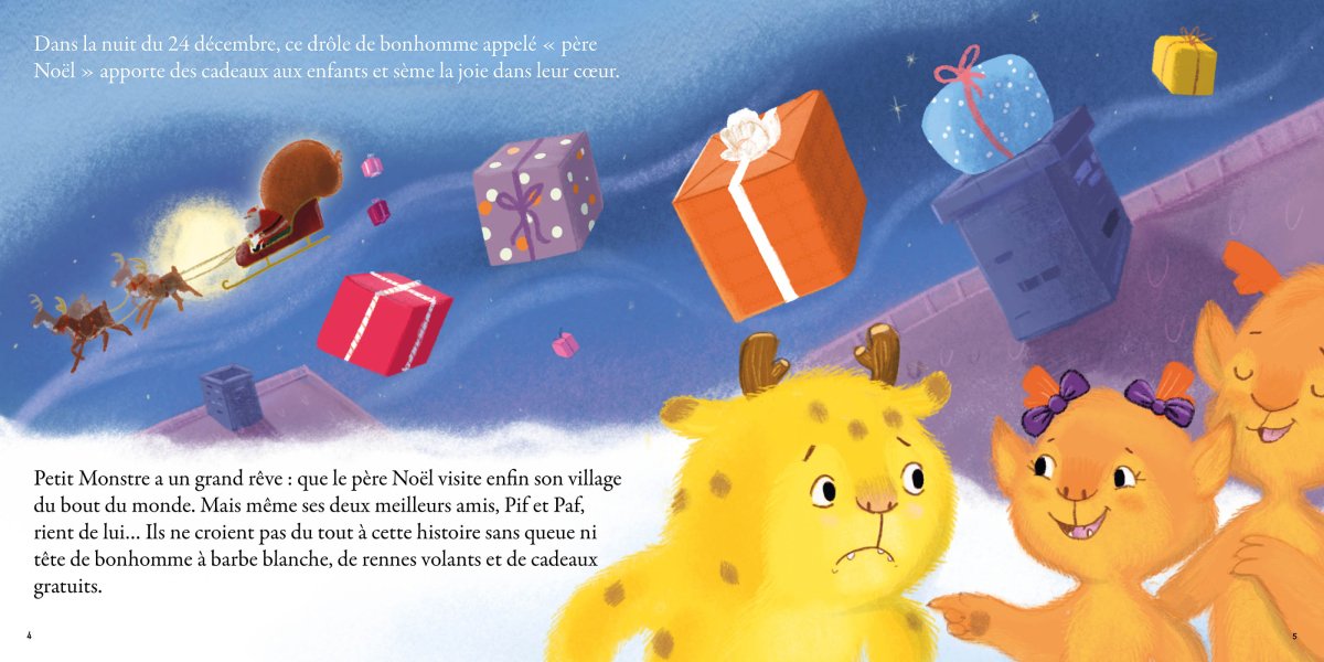 Petit monstre veut fêter Noël ! -Livres- Boutique LeoLudo-Auzou