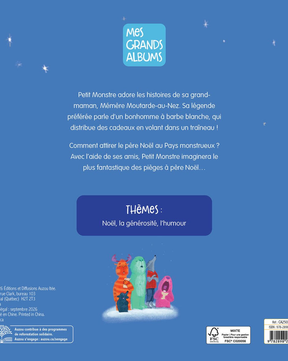 Petit monstre veut fêter Noël ! -Livres- Boutique LeoLudo-Auzou