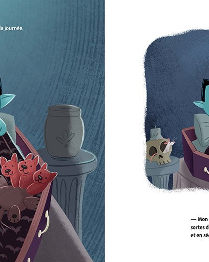 Petit vampire a peur de dormir -Livres- Boutique LeoLudo-Scholastic