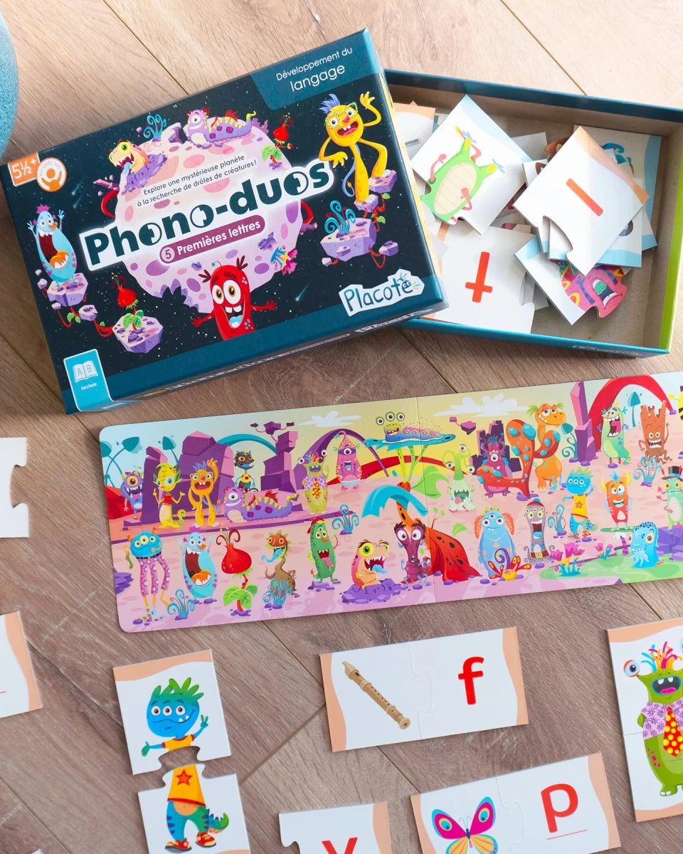 Phono - duos: Premieres lettres - Jeux éducatifs - Boutique LeoLudo - Placote