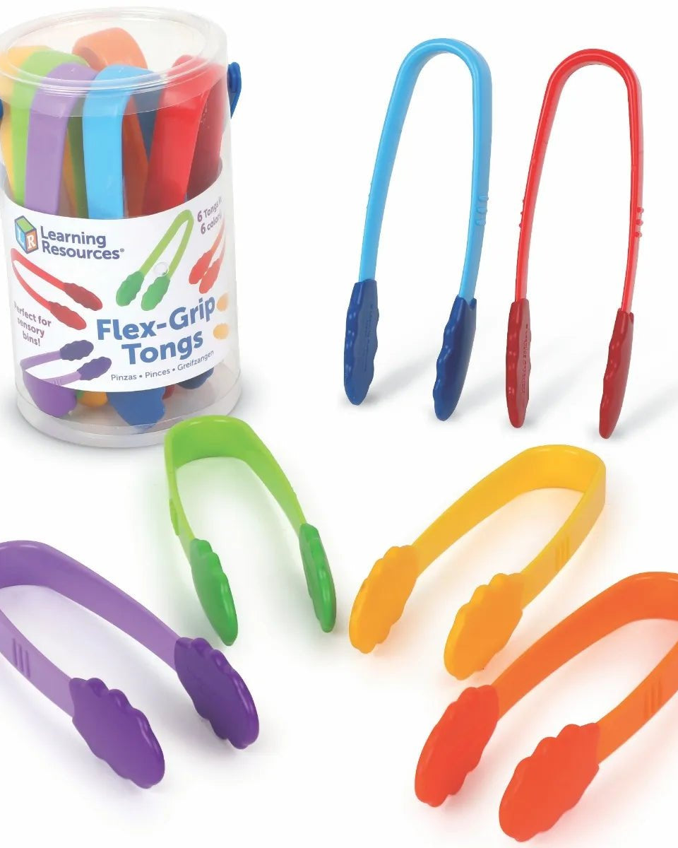 Pince de motricité fine Flex - Grip Tongs (ensemble de 6) - Jeux éducatifs - Boutique LeoLudo - Learning Resources