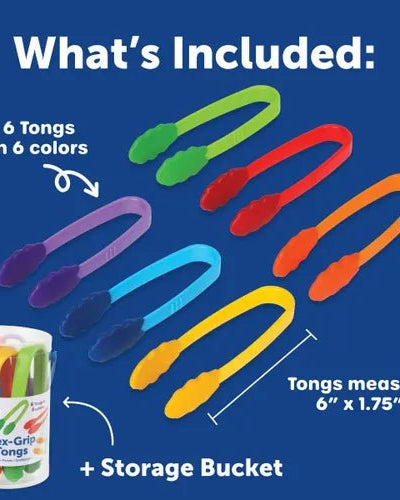 Pince de motricité fine Flex - Grip Tongs (ensemble de 6) - Jeux éducatifs - Boutique LeoLudo - Learning Resources