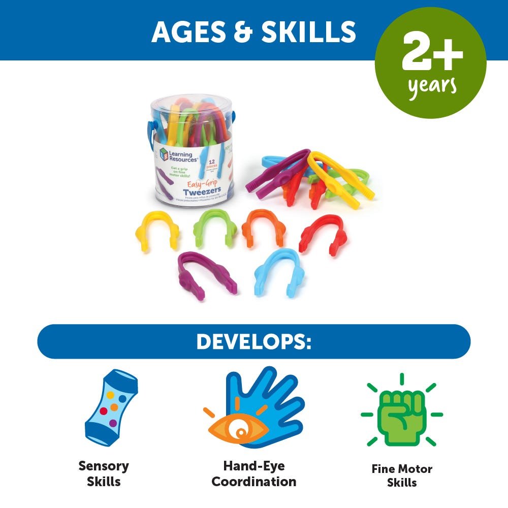 Pincettes faciles à manipuler - Idéales pour une prise sûre Jeux de motricité fine- Boutique LeoLudo