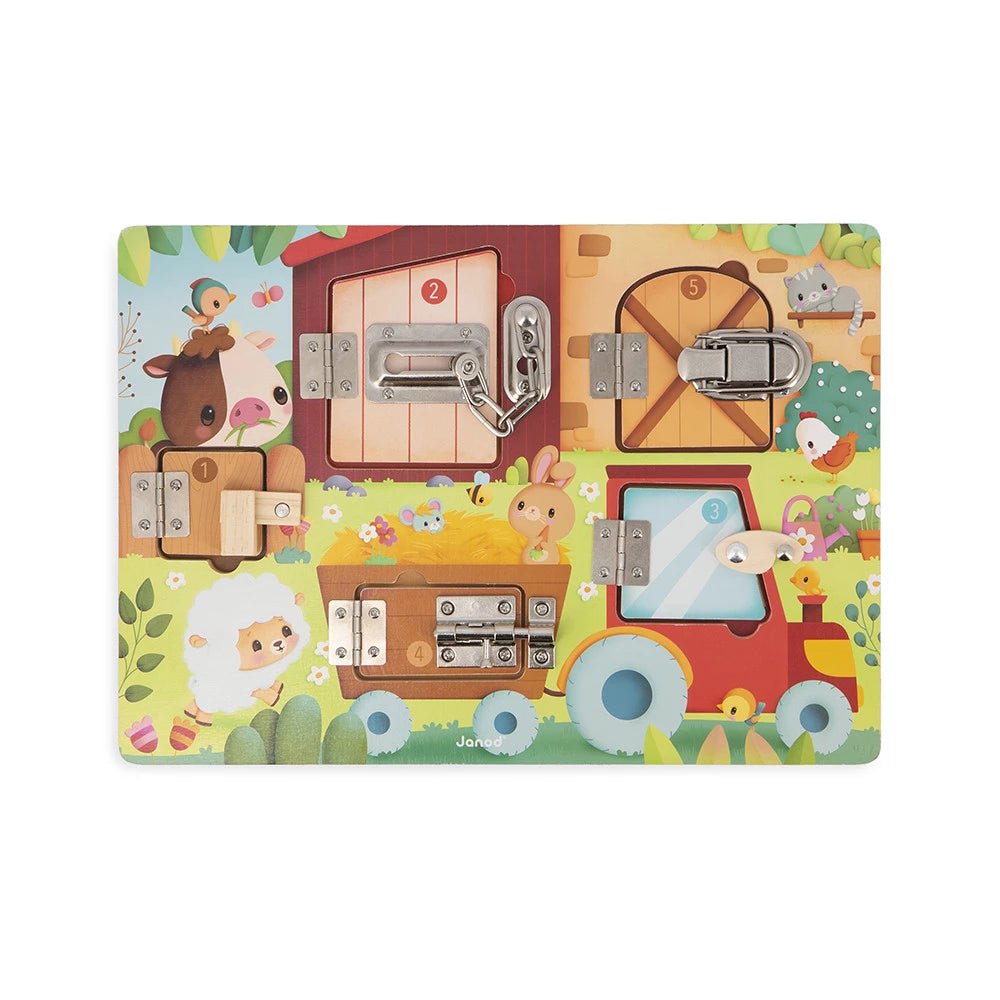 Planche à verrous - La ferme - Casse - têtes - Boutique LeoLudo - Janod