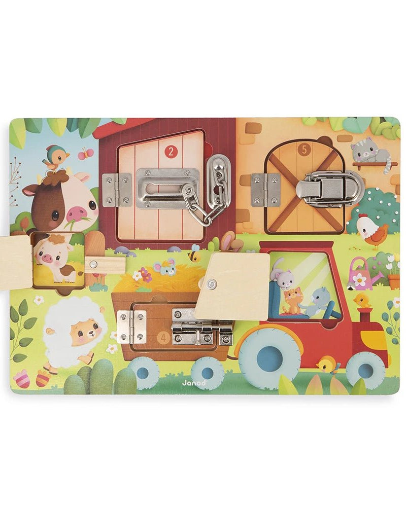 Planche à verrous - La ferme - Casse - têtes - Boutique LeoLudo - Janod