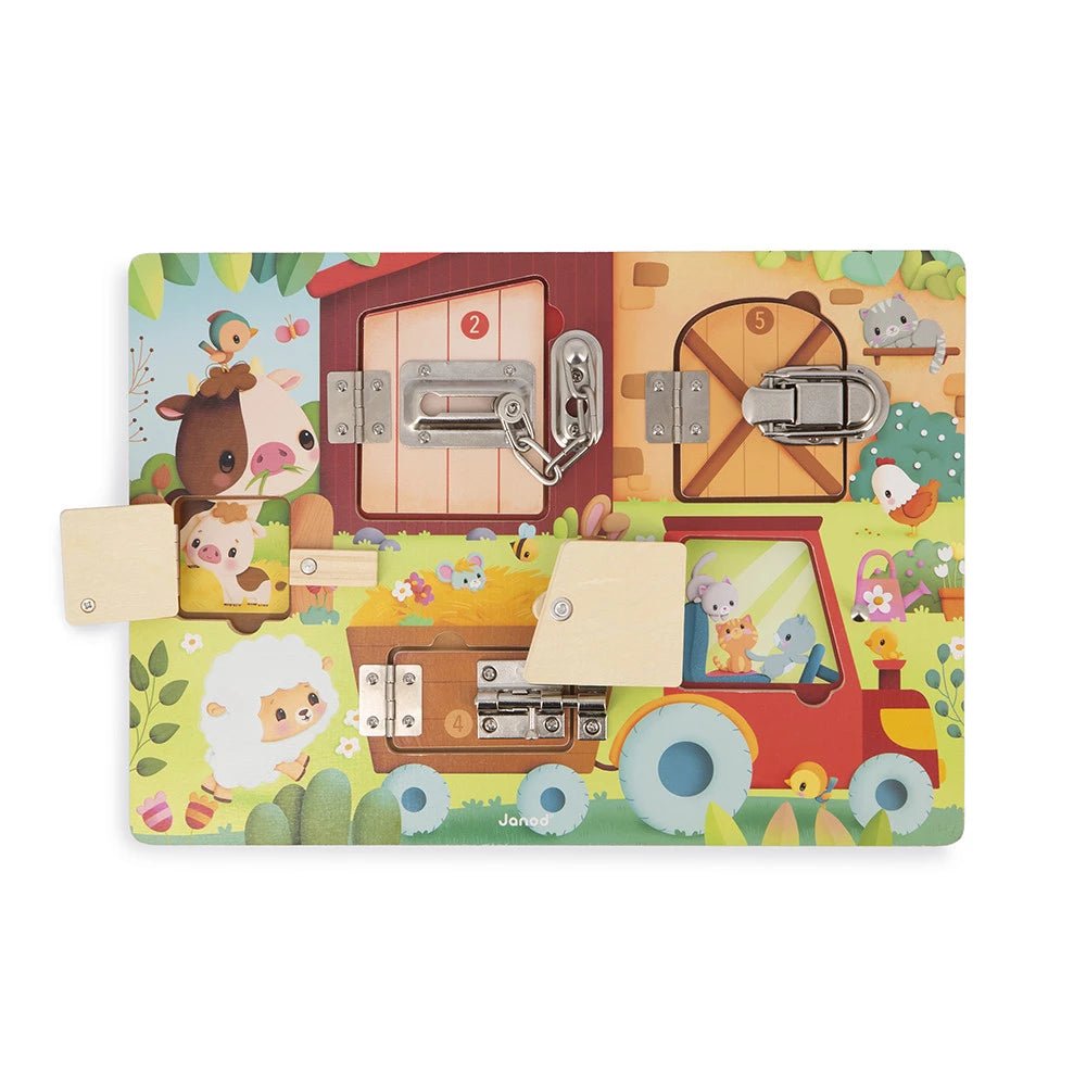 Planche à verrous - La ferme - Casse - têtes - Boutique LeoLudo - Janod