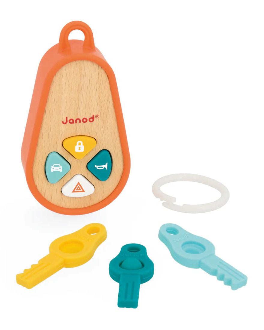 Porte - clés interactif classique Janod - Jouets d'éveil - Boutique LeoLudo - Janod