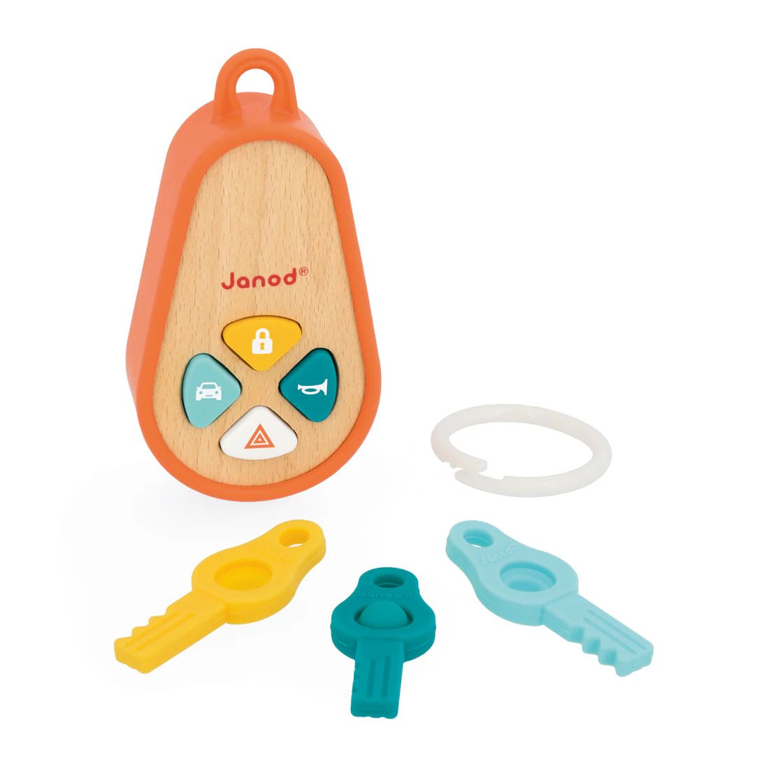 Porte - clés interactif classique Janod - Jouets d'éveil - Boutique LeoLudo - Janod