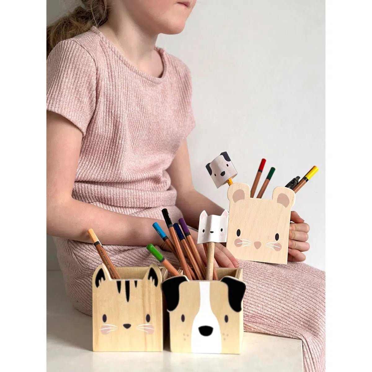 Porte crayons animaux - Art & bricolage - Boutique LeoLudo - Tender Leaf Toys