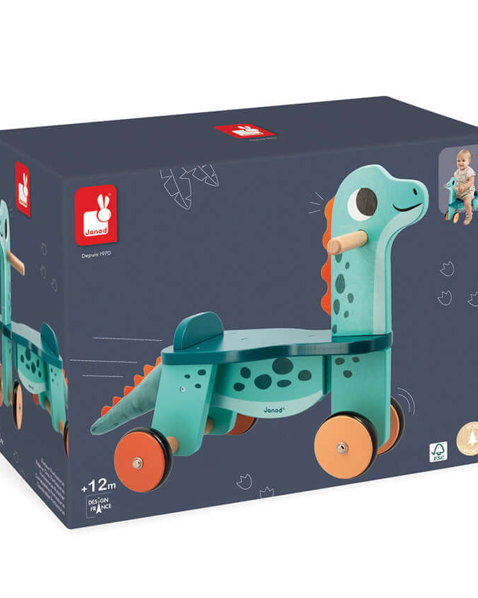 Porteur en bois Porto - saurus - Porteurs - Boutique LeoLudo - Janod
