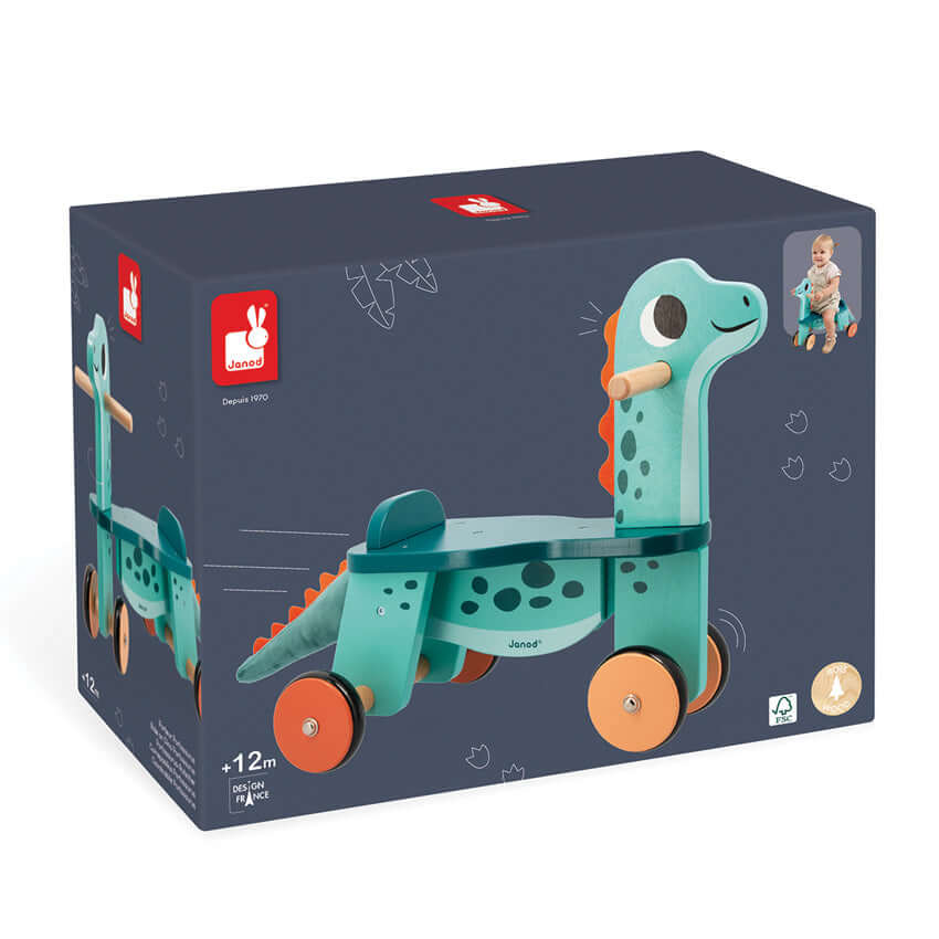 Porteur en bois Porto - saurus - Porteurs - Boutique LeoLudo - Janod