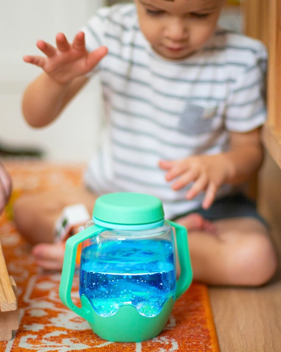 Pot lumineux sensoriel - Jeux de motricité fine - Boutique LeoLudo - Glo Pals