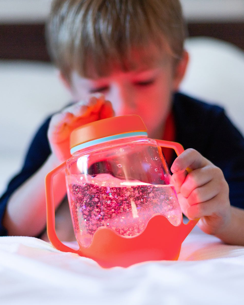 Pot lumineux sensoriel - Jeux de motricité fine - Boutique LeoLudo - Glo Pals