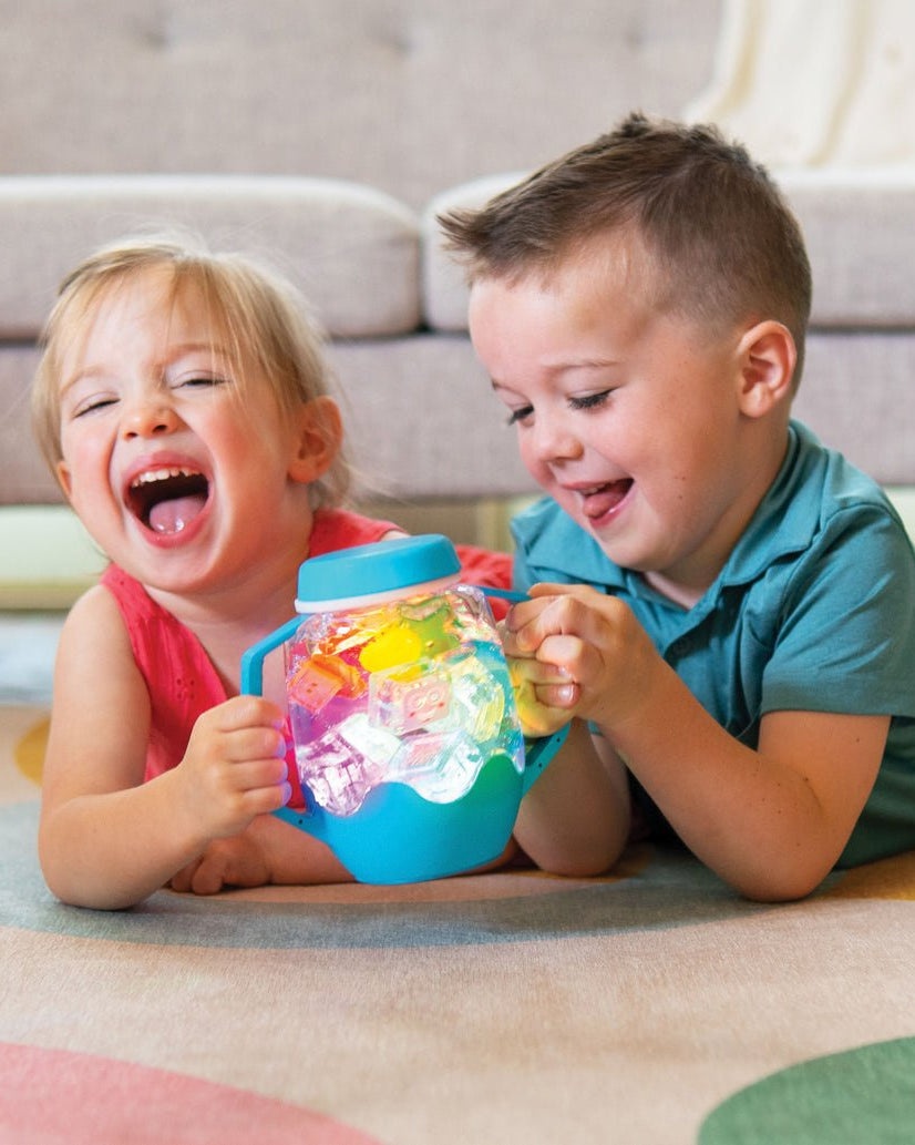 Pot lumineux sensoriel - Jeux de motricité fine - Boutique LeoLudo - Glo Pals