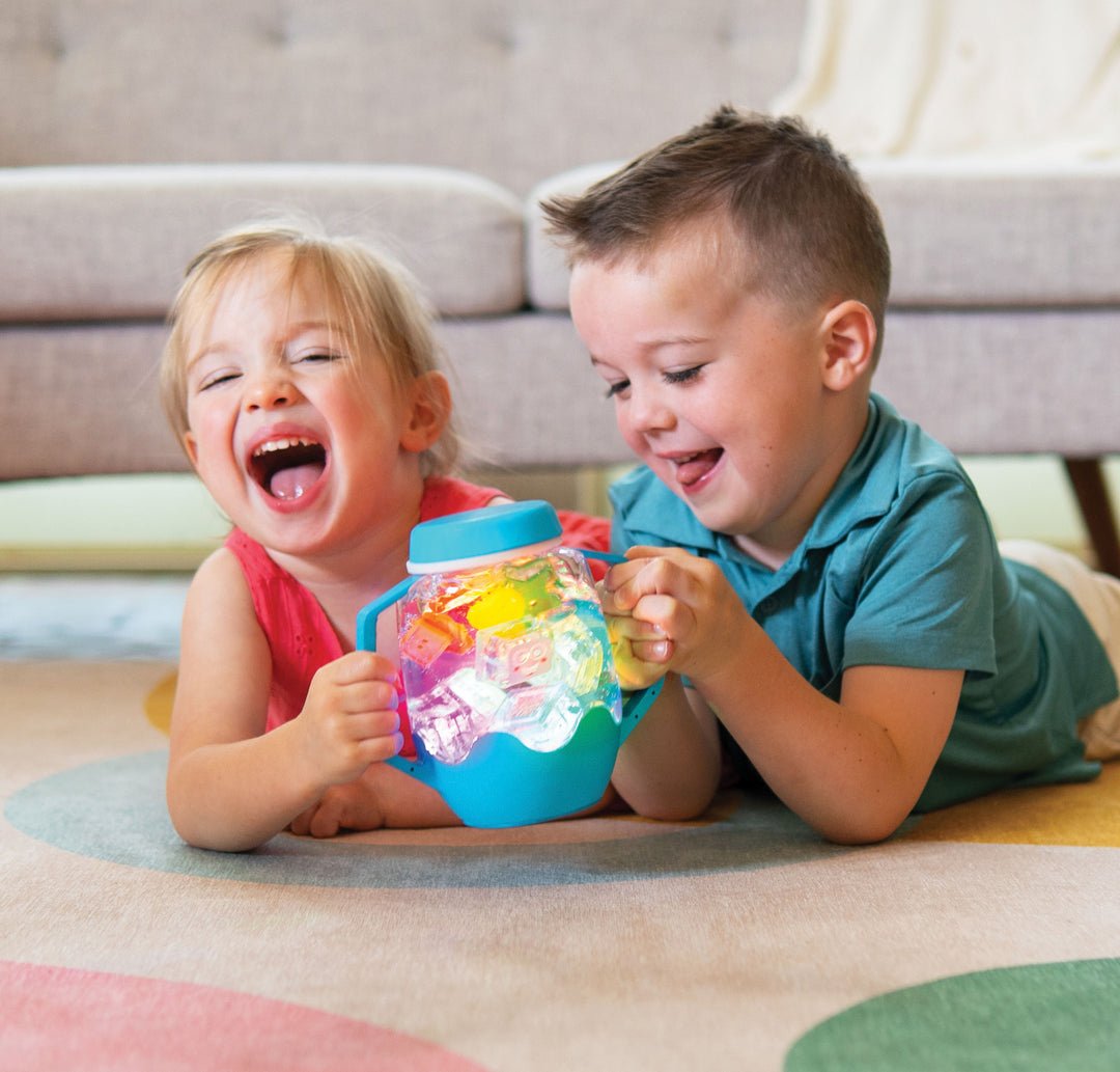 Pot lumineux sensoriel - Jeux de motricité fine - Boutique LeoLudo - Glo Pals