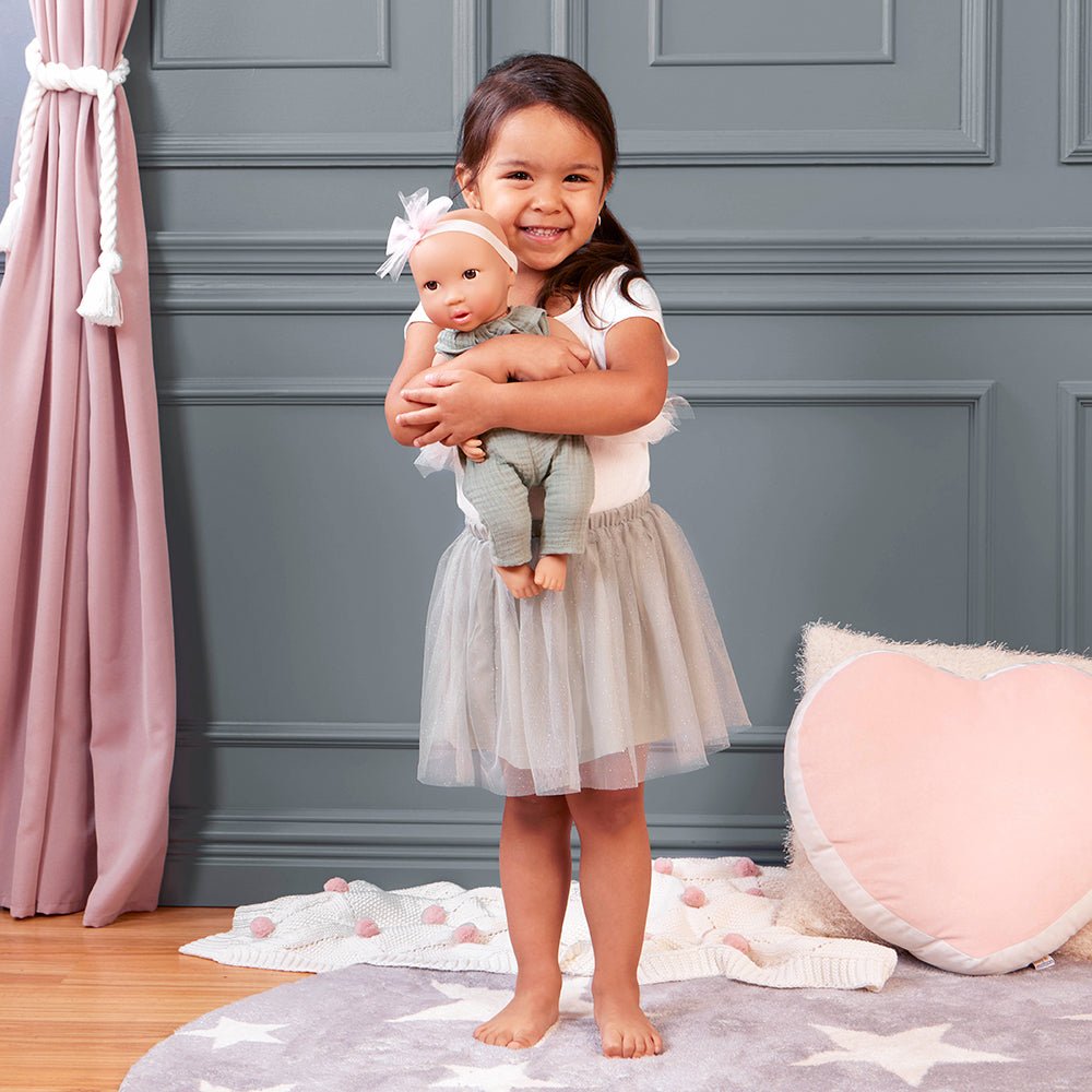 Poupée bébé LullaBaby 35 cm – Tenue une - pièce verte - Poupées - Boutique LeoLudo - LullaBaby