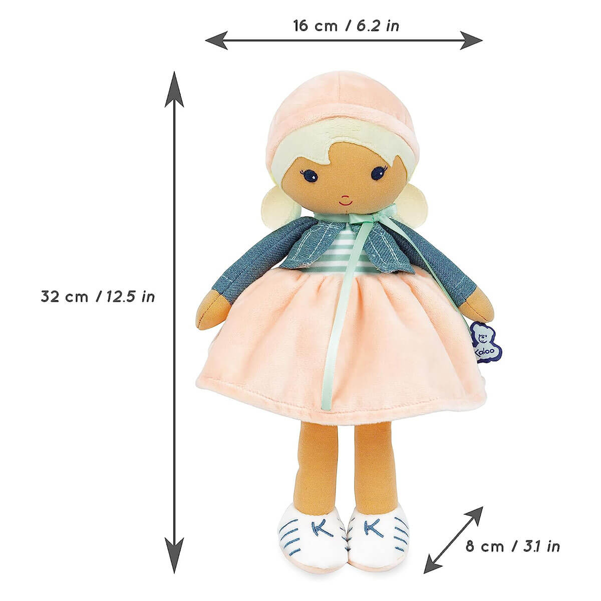 Poupée Tendresse en tissu - Chloe (32cm) - Poupées - Boutique LeoLudo - Kaloo