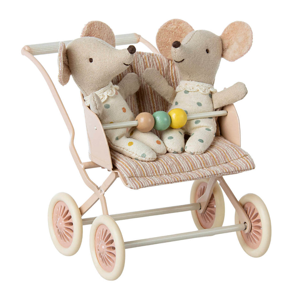 Poussette familiale pour bébé souris-Maileg-Boutique LeoLudo