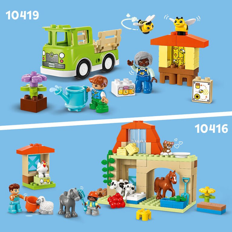 Prendre soin des animaux à la ferme DUPLO (74 pcs) - Jeux de construction - Boutique LeoLudo - LEGO