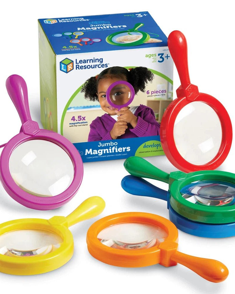 Primary Science - Loupes jumbo (6 pcs - sans support) - Jeux scientifiques - Boutique LeoLudo - Learning Resources