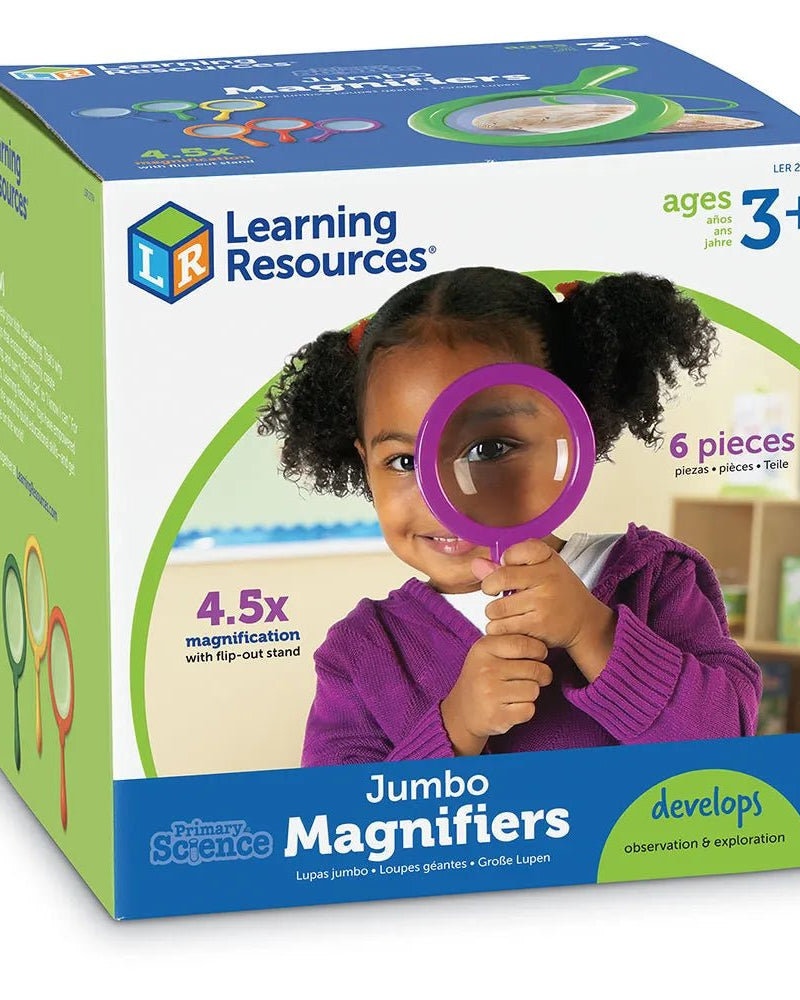 Primary Science - Loupes jumbo (6 pcs - sans support) - Jeux scientifiques - Boutique LeoLudo - Learning Resources