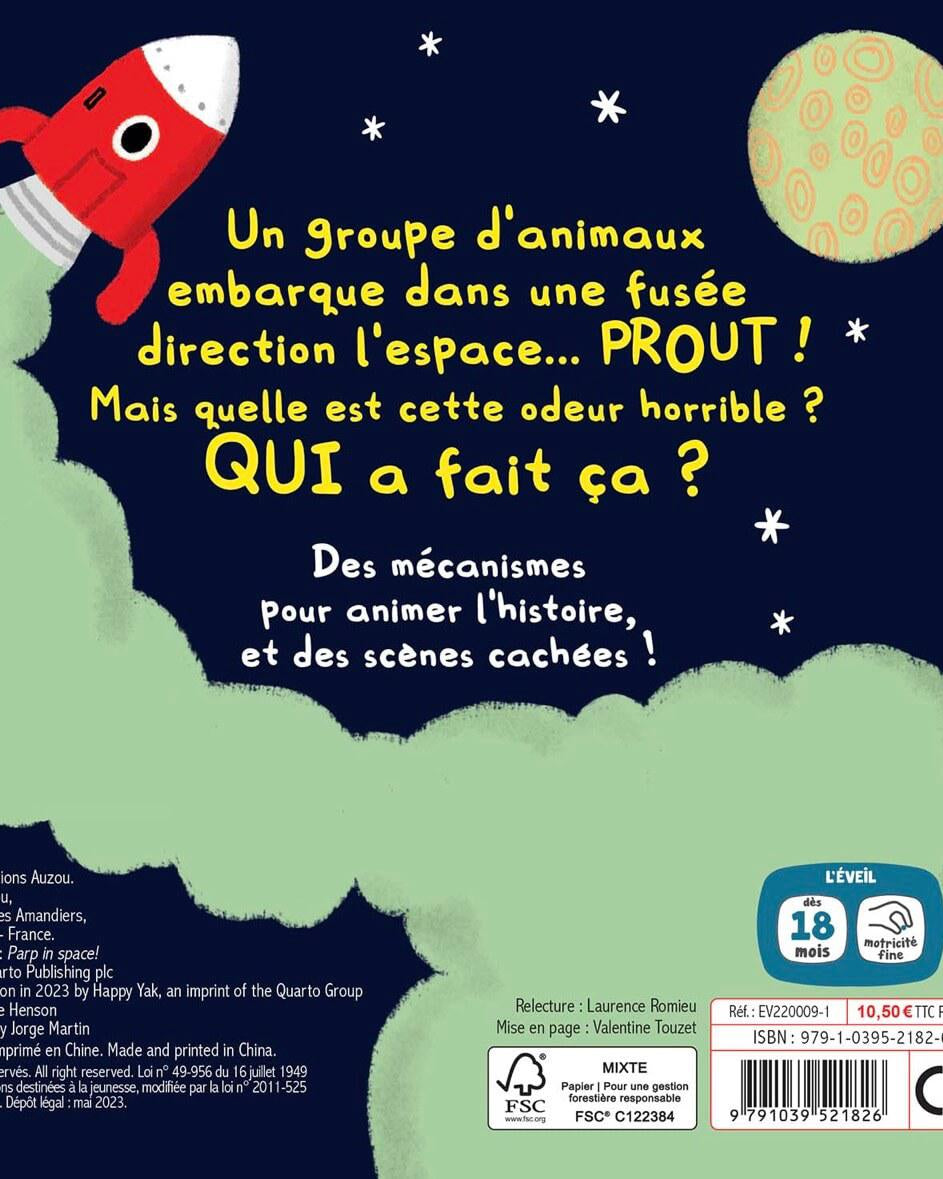 Prout dans l'espace! - Livres - Boutique LeoLudo - Auzou