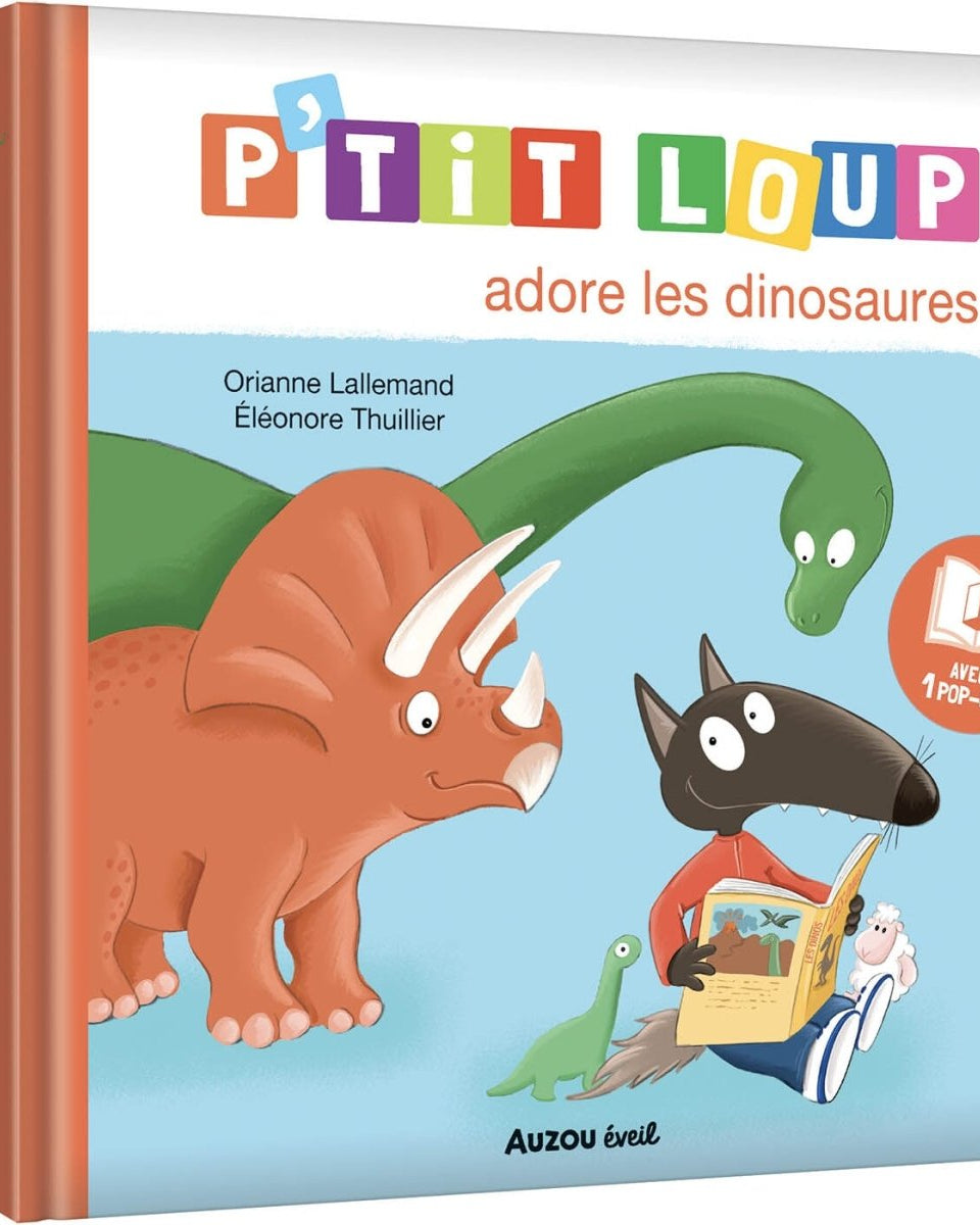 P'tit Loup adore les dinosaures -Livres- Boutique LeoLudo-Auzou