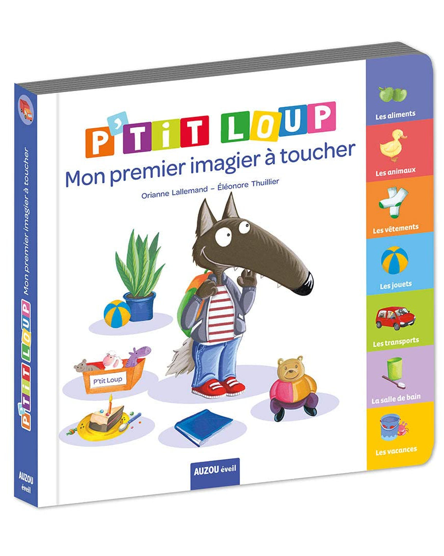 P'tit Loup: mon premier imagier à toucher - Livres - Boutique LeoLudo - Auzou