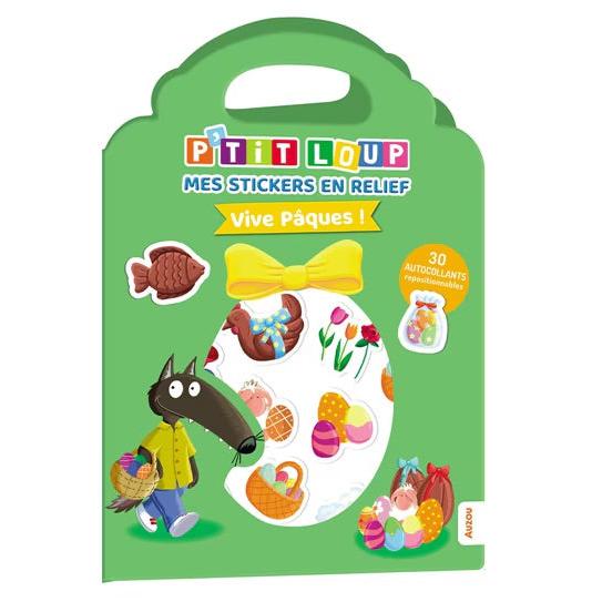 P'tit Loup - Stickers en relief de Pâques - Livres - Boutique LeoLudo - Auzou