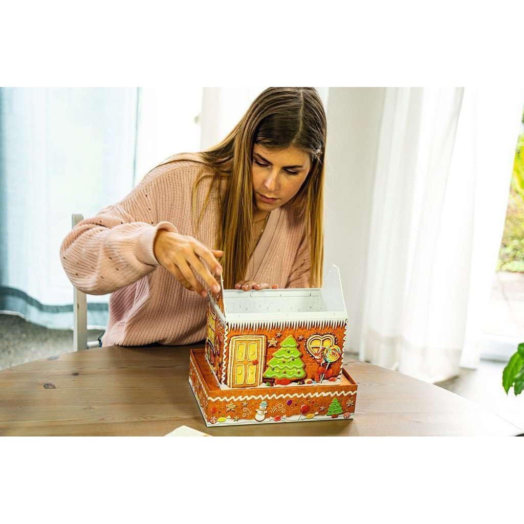 Puzzle 3D Maison en pain d'épices (216 pcs) -Casse-têtes- Boutique LeoLudo-Ravensburger