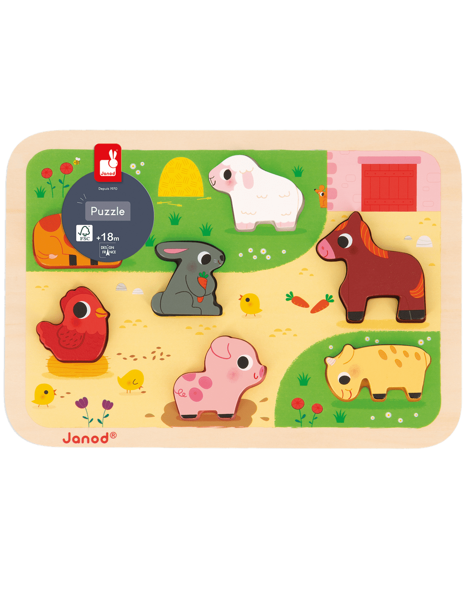 Puzzle Chunky - Jeu Ferme Amusant Casse-têtes- Boutique LeoLudo
