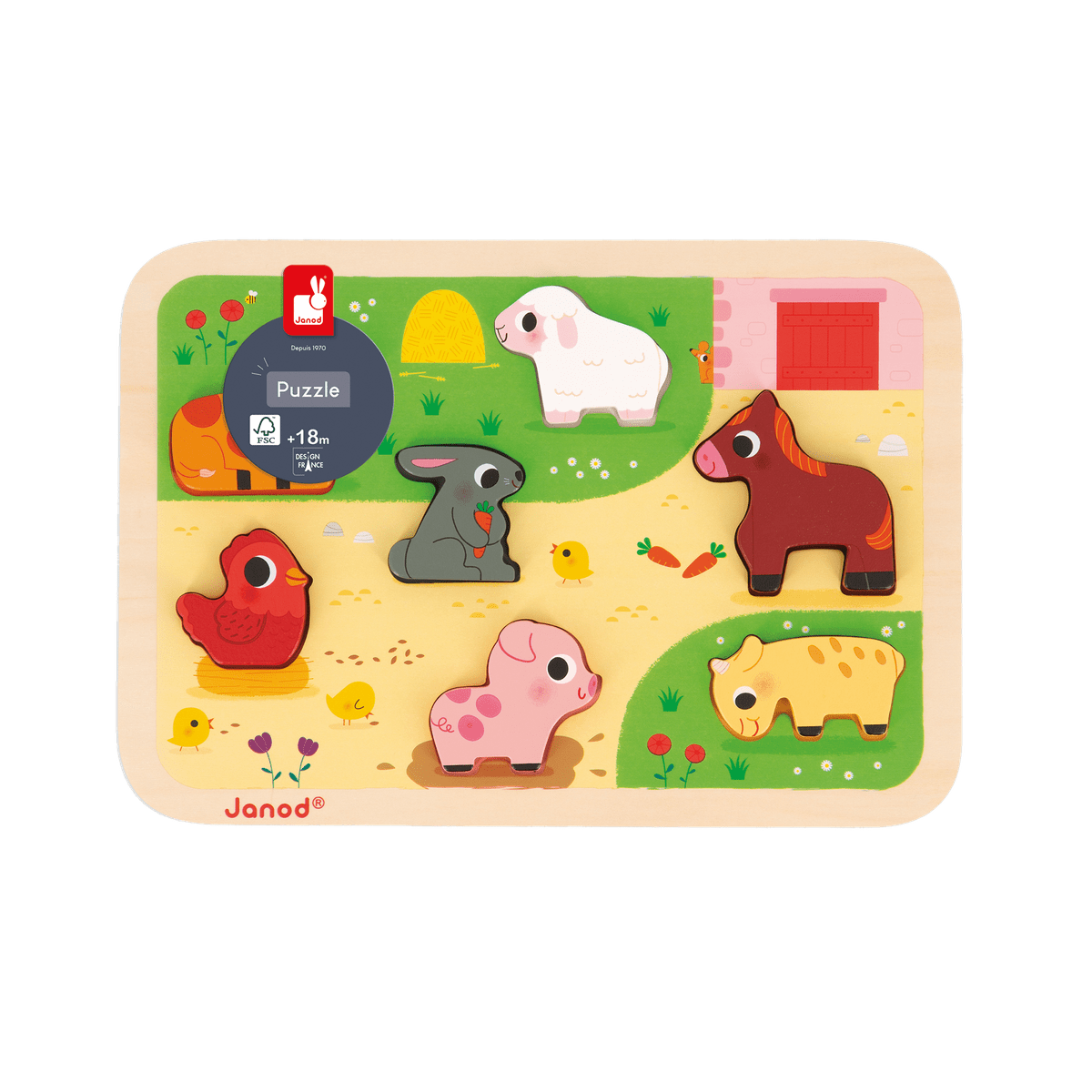 Puzzle Chunky - Jeu Ferme Amusant Casse-têtes- Boutique LeoLudo