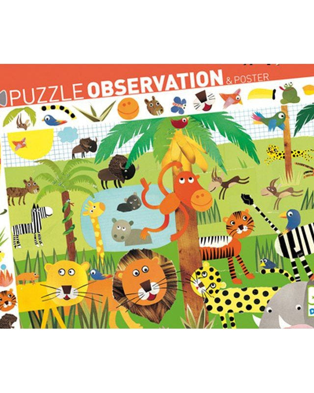 Puzzle d'observation - Jungle (35 pcs) - Casse - têtes - Boutique LeoLudo - Djeco