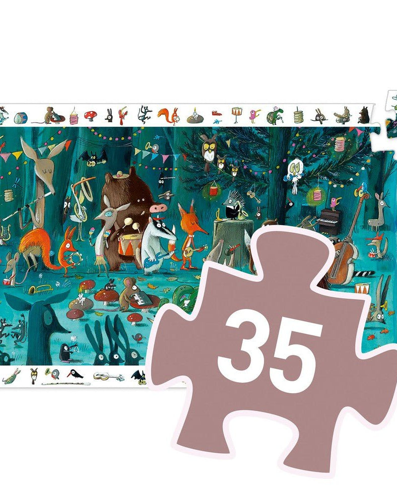 Puzzle d'observation - L'orchestre (35 pcs) - Casse - têtes - Boutique LeoLudo - Djeco