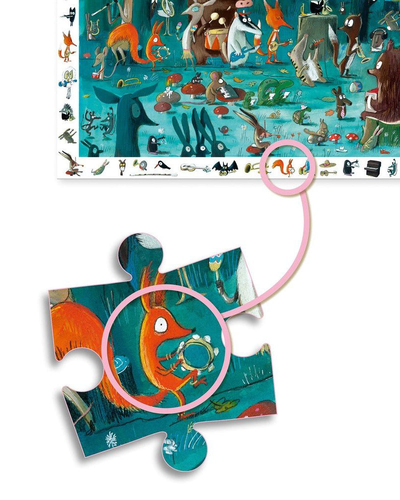 Puzzle d'observation - L'orchestre (35 pcs) - Casse - têtes - Boutique LeoLudo - Djeco