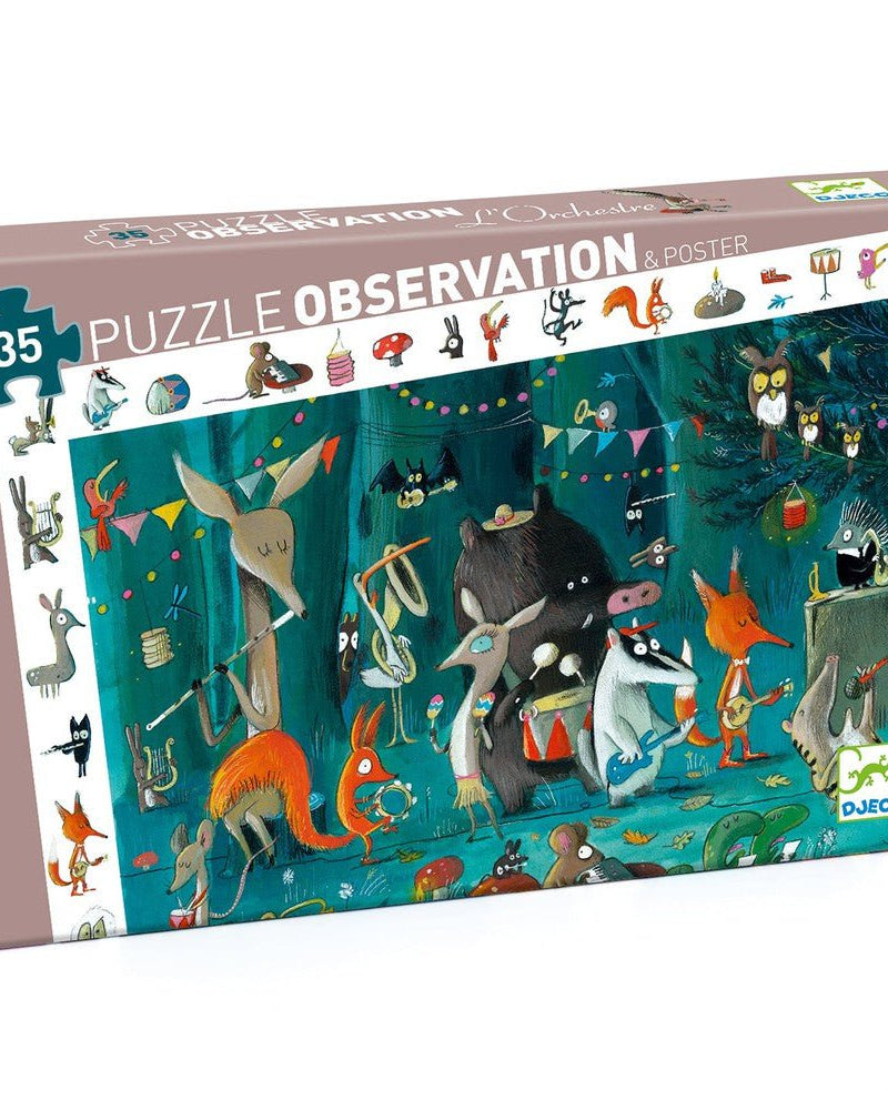 Puzzle d'observation - L'orchestre (35 pcs) - Casse - têtes - Boutique LeoLudo - Djeco