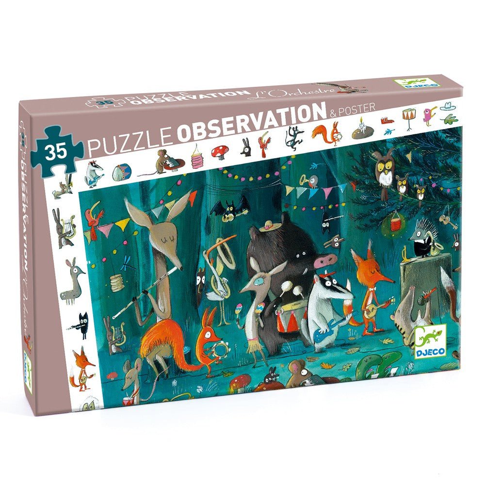 Puzzle d'observation - L'orchestre (35 pcs) - Casse - têtes - Boutique LeoLudo - Djeco