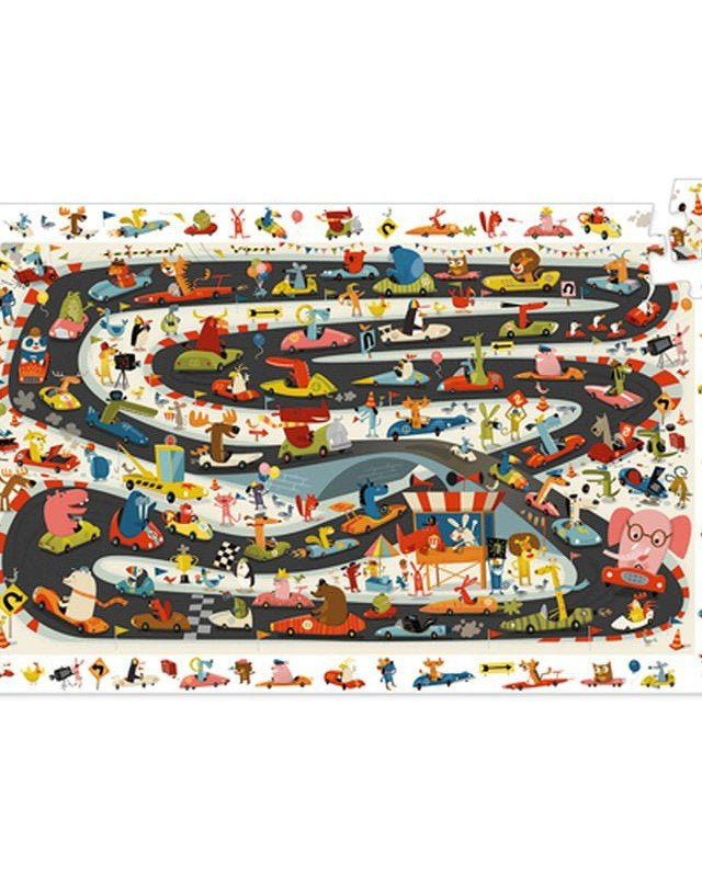 Puzzle d'observation - Rallye automobile (54 pcs) - Casse - têtes - Boutique LeoLudo - Djeco