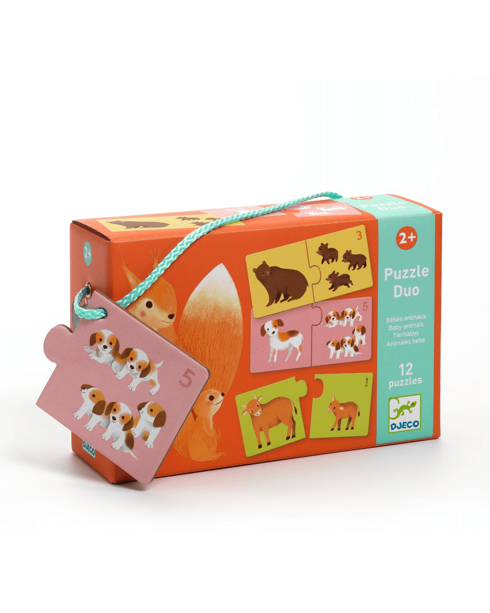 Puzzle duo - Bébés animaux - Casse - têtes - Boutique LeoLudo - Djeco