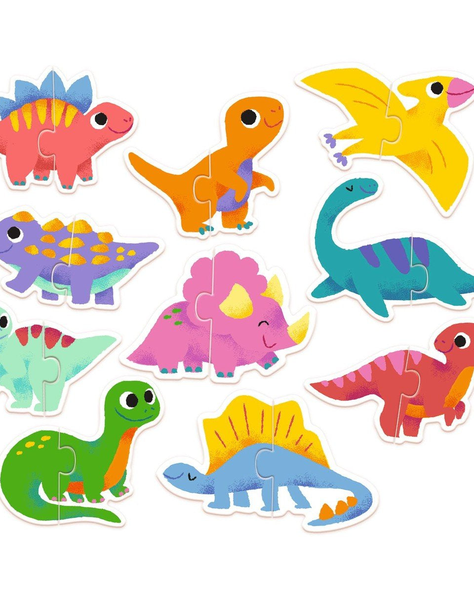 Puzzle duo - Dinos - Casse - têtes - Boutique LeoLudo - Djeco