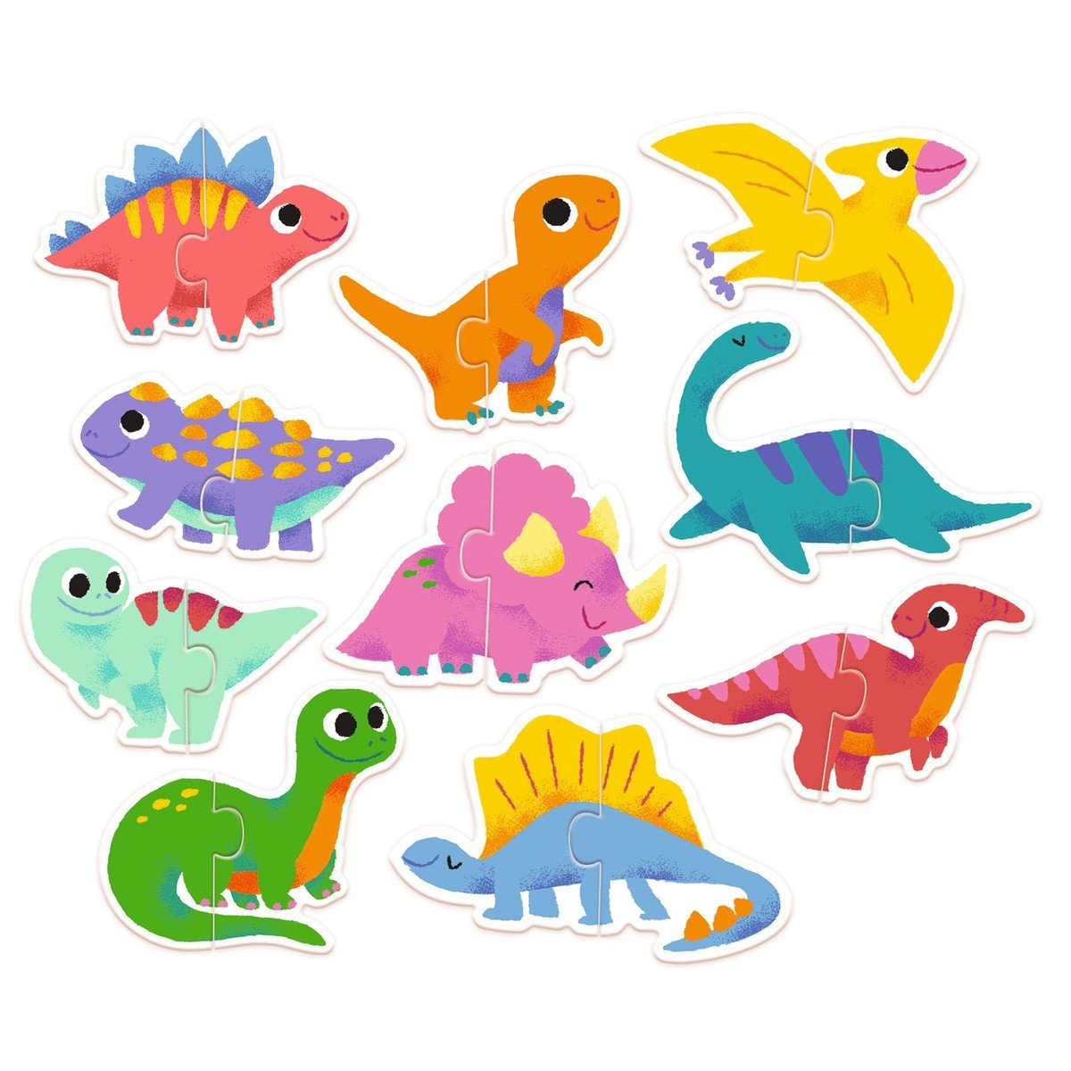 Puzzle duo - Dinos - Casse - têtes - Boutique LeoLudo - Djeco
